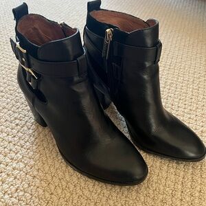 Black Leather Ankle Boots